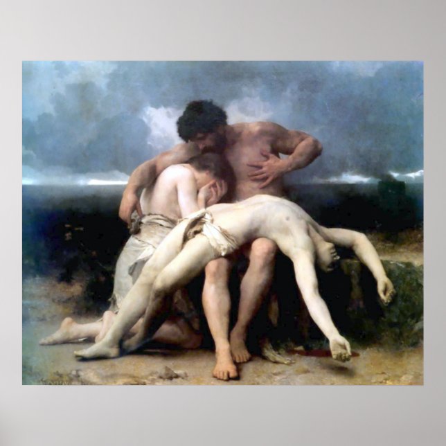 Pôster Bouguereau - Premier Deuil (Frente)