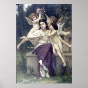 Poster Bouguereau - Reve de Printemps