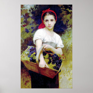 Pôster Bouguereau - Vendangeuse