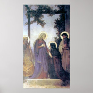 Pôster Bouguereau - visitação do La