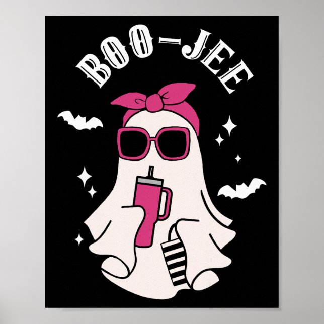 Poster Boujee Boo-jee Cute Ghost Spooky Halloween (Frente)