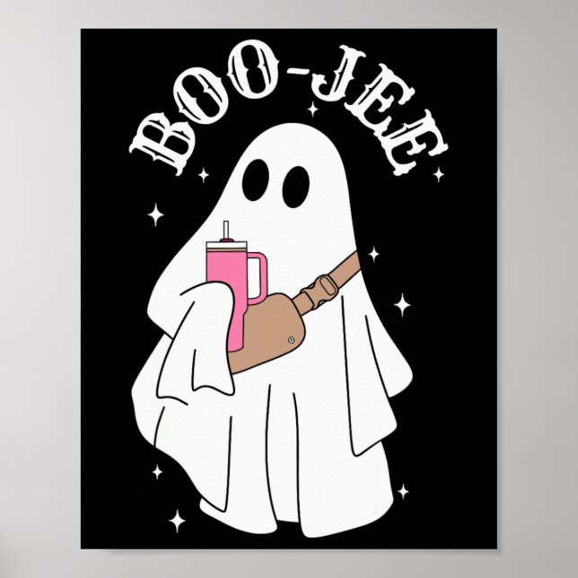 Poster Boujee Boo-jee Cute Ghost Spooky Halloween (Frente)