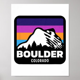 Poster Boulder Colorado Skiing Snowboard Family Trip 2
