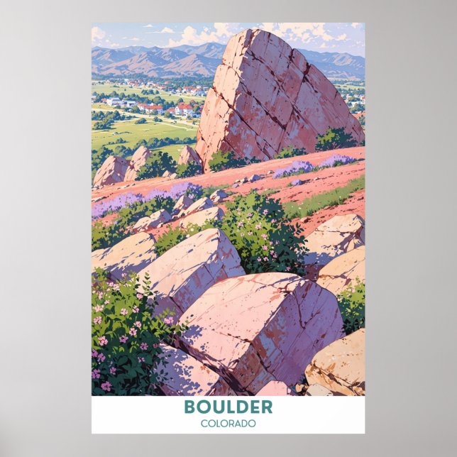 Poster Boulder - Colorado State Park (Frente)