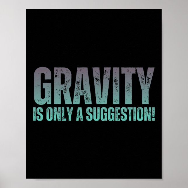 Poster Bouldering Gavity Is Only A Suggestion Boulderer _ (Frente)
