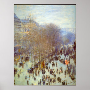 Pôster Boulevard Capucines, por Claude Monet
