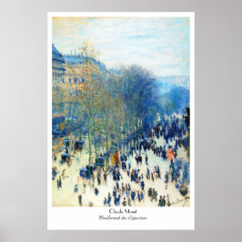 Poster Boulevard des Capucines Claude Monet belas artes