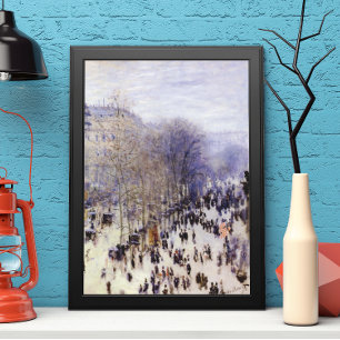 Pôster Boulevard des Capucines, por Claude Monet, Belas A