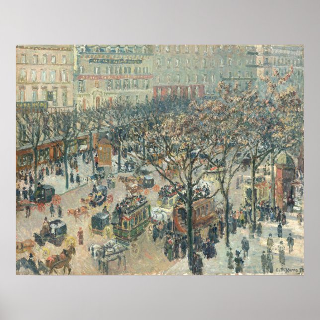 Poster Boulevard des Italiens - Camille Pissarro Fine Art (Frente)