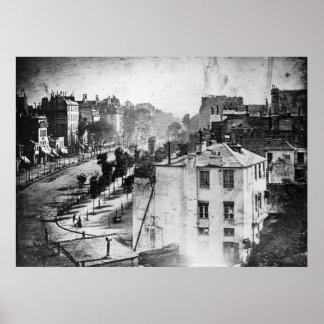Pôster Boulevard du Temple, de Daguerre, foto histórica