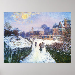 Poster Boulevard Saint Denis Argenteuil por Claude Monet