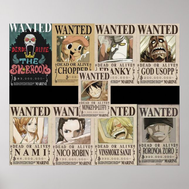 Poster Bounty Mugiwara (Frente)