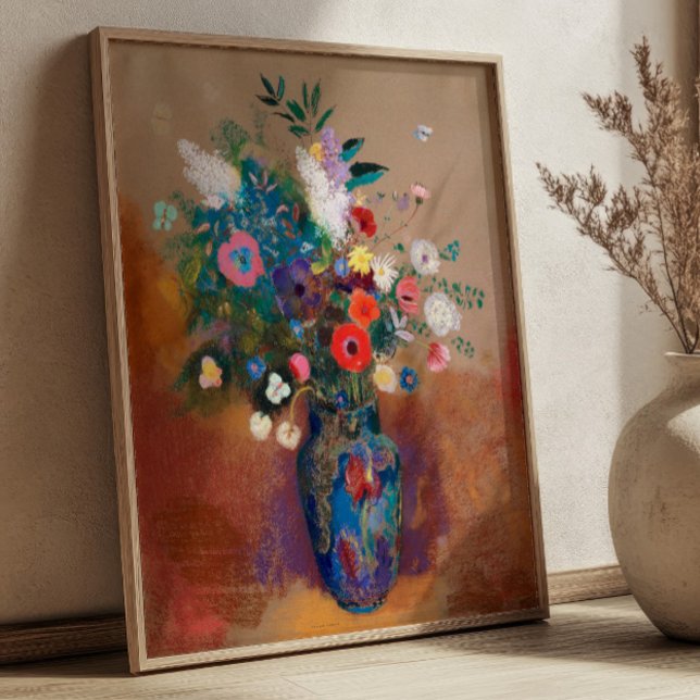 Poster Bouquet of Flowers by Odilon Redon Still Life (Criador carregado)