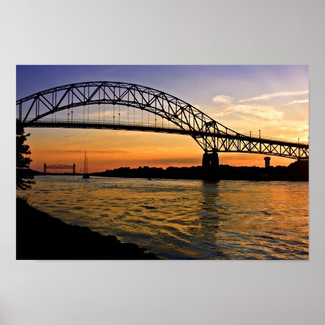 Poster Bourne Bridge Sunset (Frente)
