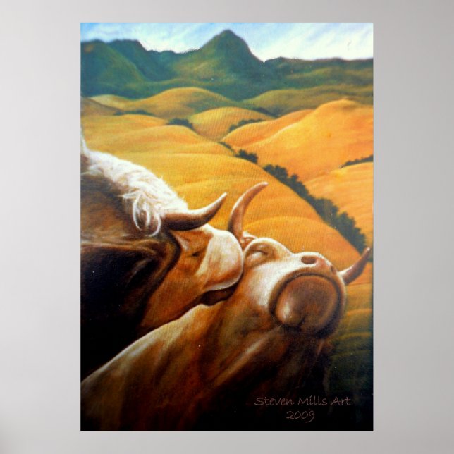 Pôster Bovine Bliss (Frente)