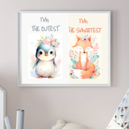 Poster Bovinos Bons Engraçados Crianças Engraçadas Aniver