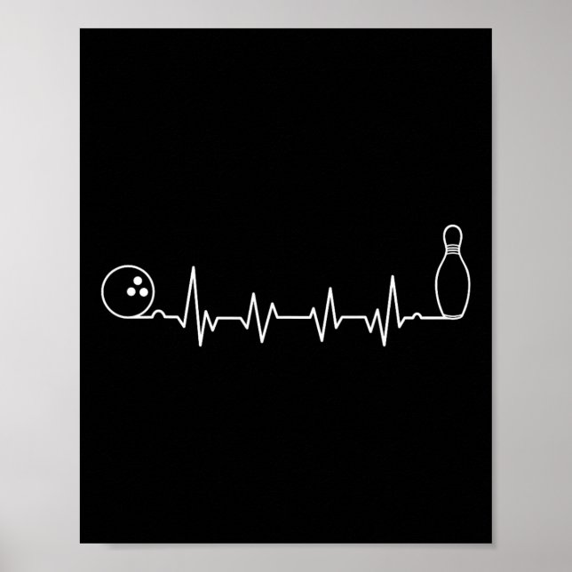 Poster Bowling Art For Men Women Bowling Team Bowler Bowl (Frente)