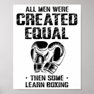 Poster Boxday Love Boxing Treinando Coach Fighter