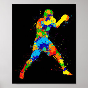 Poster Boxe Boxeador Meninos Crianças Homens
