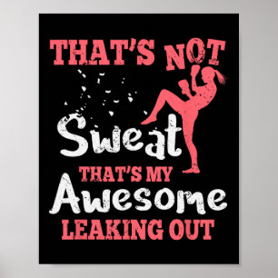 Poster Boxe de Kick Engraçado para Mulheres - Isso Não é