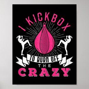 Poster Boxe de Mulheres Eu Bateria Naquele Boxeador Fã de