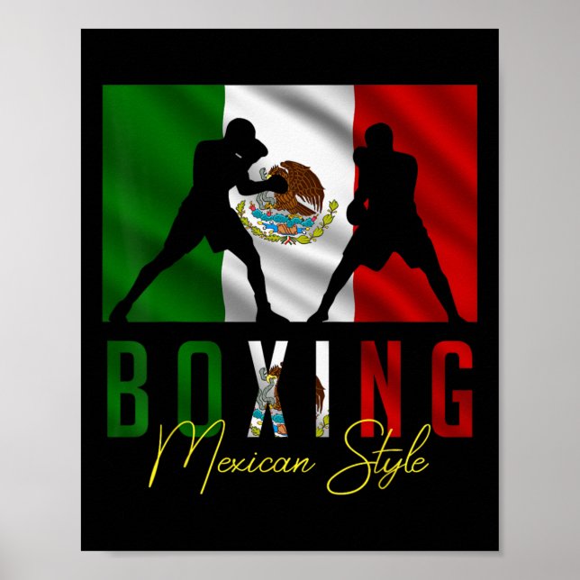 Poster Boxe Humorístico Esparring Mexicano Kickboxing Kic (Frente)