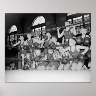Poster Boxe Júnior, 1939. Foto Antiga