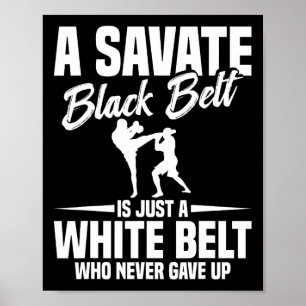 Poster Boxe Savate Artes Marciais Faixa Preta Kickboxing