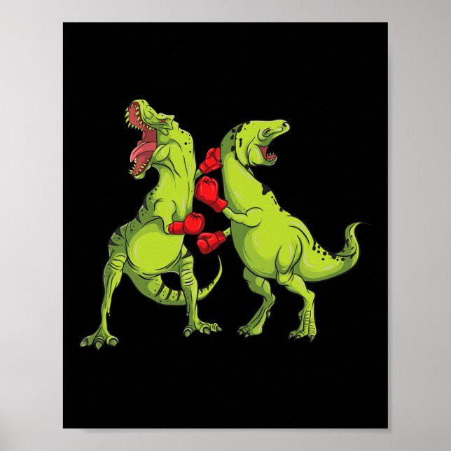 Poster Boxe T-rex  (Frente)