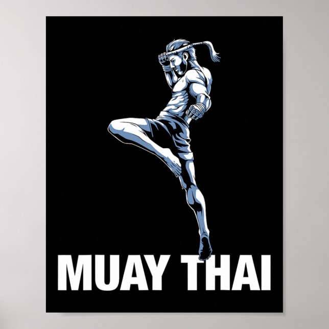 Poster Boxe Tailandesa e Kickboxing  (Frente)