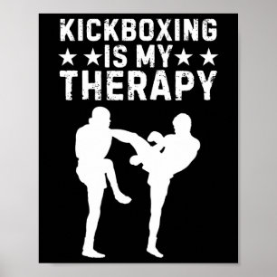 Poster Boxe Tailandesa Engraçado Para Homens Mulheres Tre