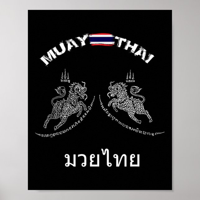 Poster Boxe Tailandesa Muay Thai Tailândia _1 (Frente)