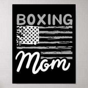 Poster Boxeando Mãe Boxeando Mãe Kickboxing Mamãe Mamãe