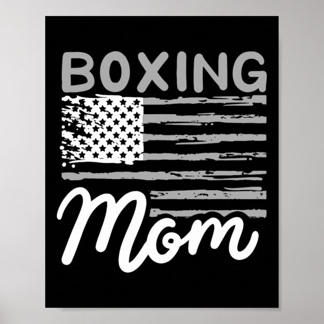 Poster Boxeando Mãe Boxeando Mãe Kickboxing Mamãe Mamãe (Frente)