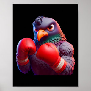 Poster Boxeon Boxer Kickboxer Mma Fighter Combate S