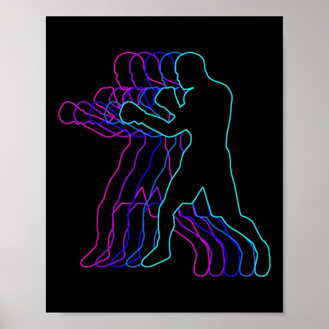 Poster Boxer Boxer Gift Clothes Para Meninos Jovens Crian (Frente)