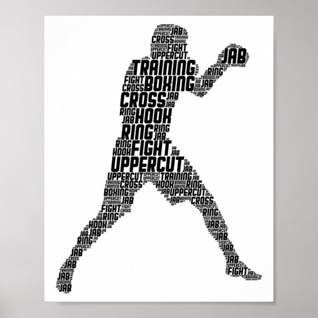 Poster Boxer Boxer Men Crianças Jovens (Frente)