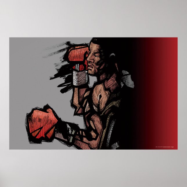 Pôster Boxer deitado (Frente)