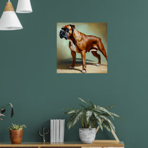 Poster Boxer Dog