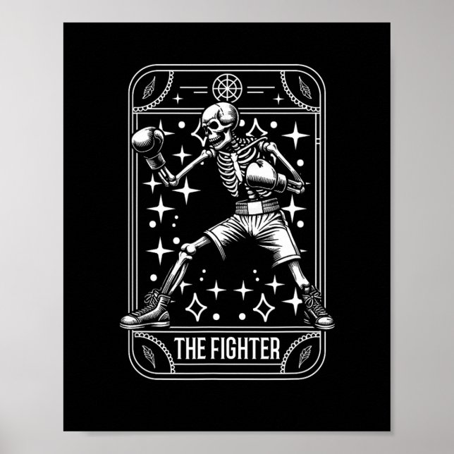Poster Boxer Fighter - Luvas Sparing Boxer Skeleton Ta (Frente)