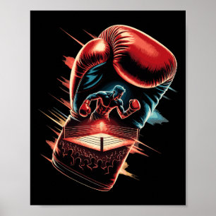 Poster Boxer Luvas de Boxer de Várias Exposições