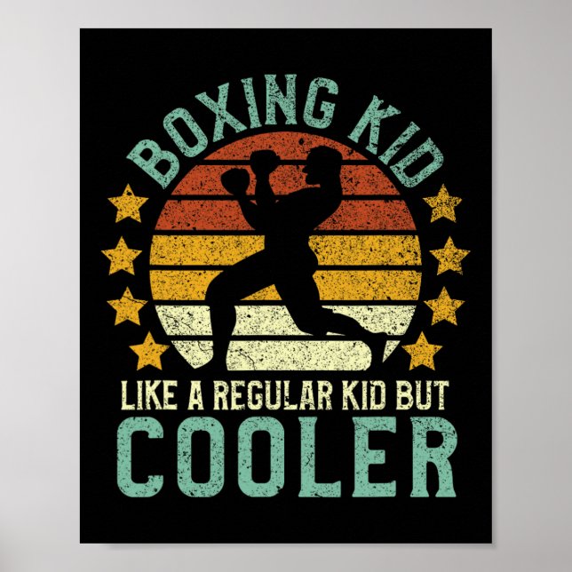 Poster Boxin Kid Funny Youth Boxer Gift (Frente)