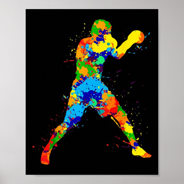 Poster Boxing Boxer Boys Kids Men  (Frente)
