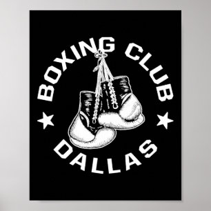 Poster Boxing Club Dallas Gama Gráfico Para Um Lov Boxing