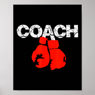 Poster Boxing Coac Boxing Definição do treinador Boxing