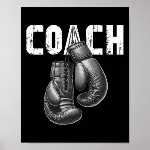 Poster Boxing Coach Kickboxing Boxing Luvas Boxer esporti