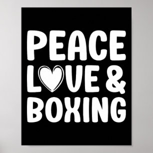 Poster Boxing I Love Boxing For Men And Women