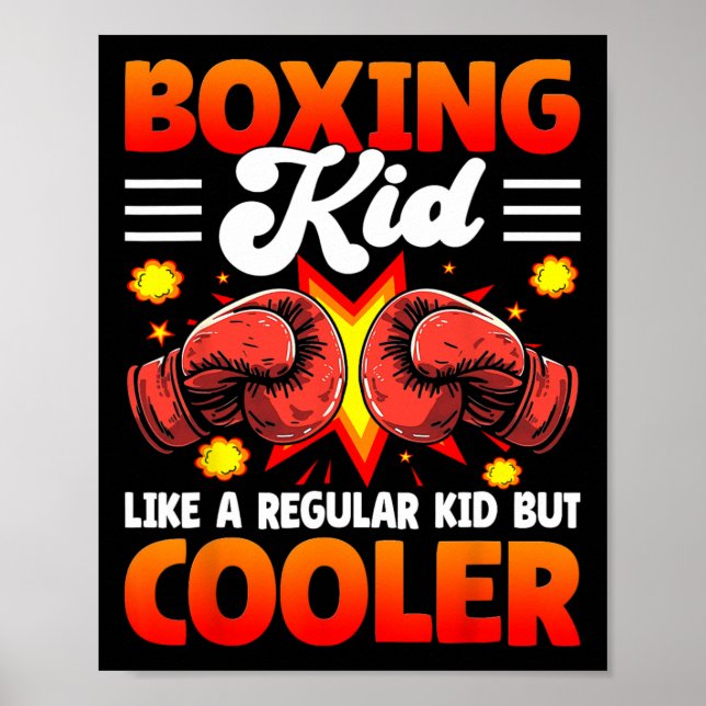 Poster Boxing Kid Like A Regular Kid But Cooler - Boxer K (Frente)