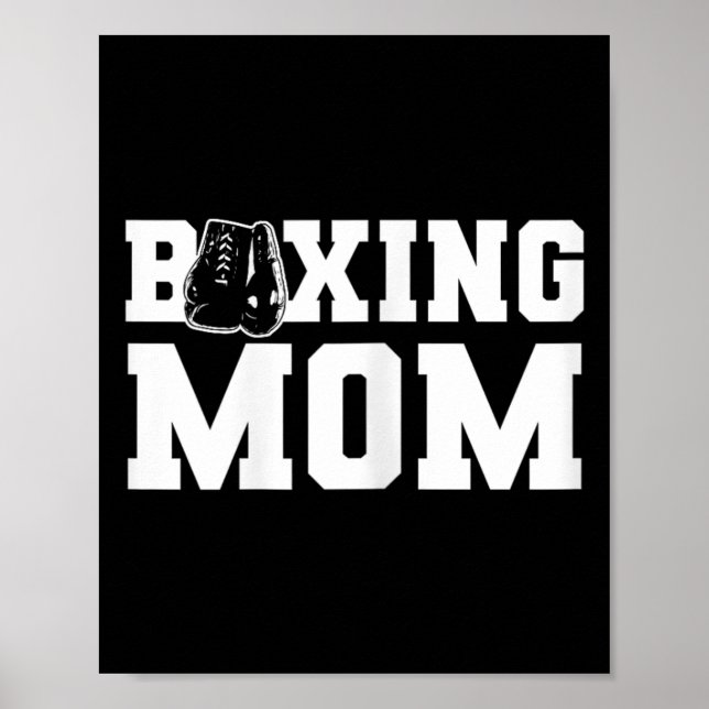 Poster Boxing Mom Supportive And Proud Boxing Parent  (Frente)