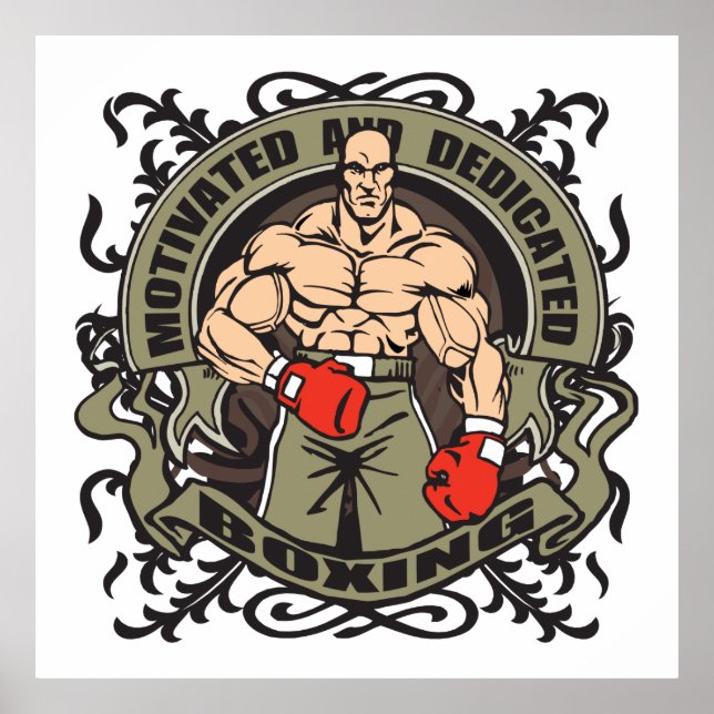 Poster Boxing Motivado (Frente)